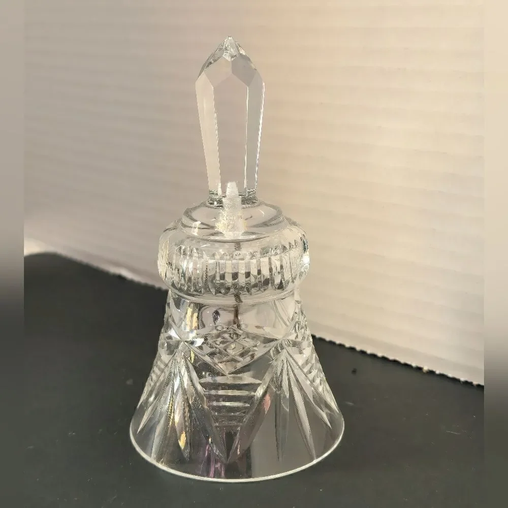 Vintage crystal etched bell